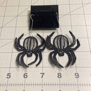 Large Lace Spider Earrings